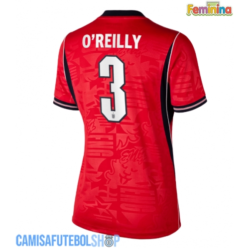 Camisa de time de futebol Inglaterra Nico O'Reilly #3 Replicas 2º Equipamento Feminina Mundo 2026 Manga Curta